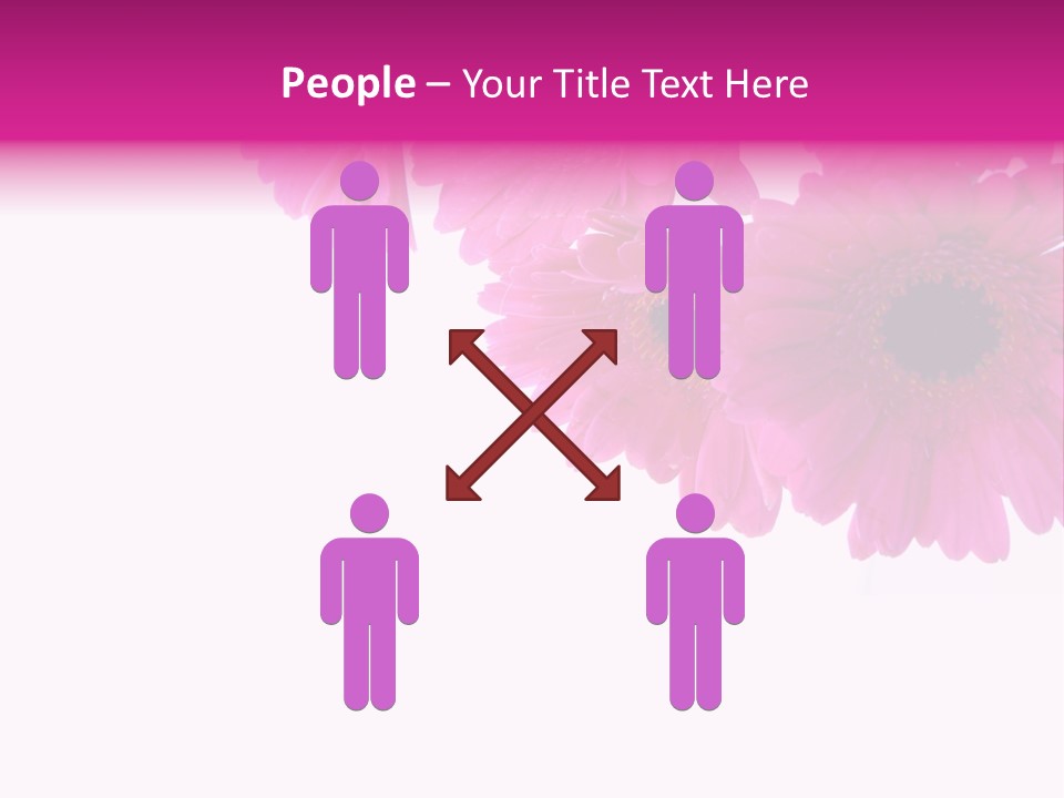 Geschenk Rosa Gartenarbeit PowerPoint Template