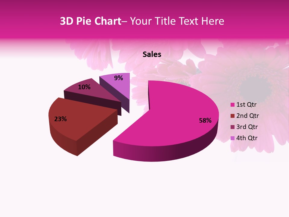 Geschenk Rosa Gartenarbeit PowerPoint Template