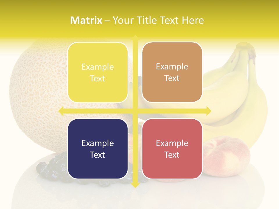 Cantaloup Peach Health PowerPoint Template