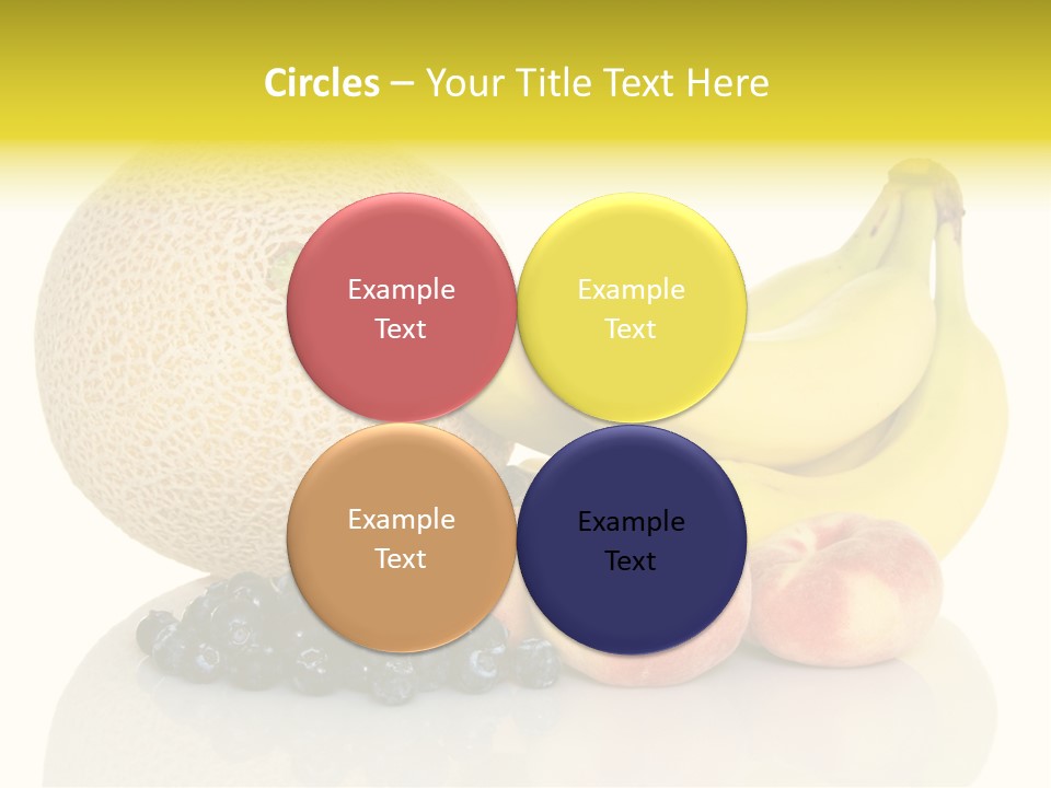 Cantaloup Peach Health PowerPoint Template