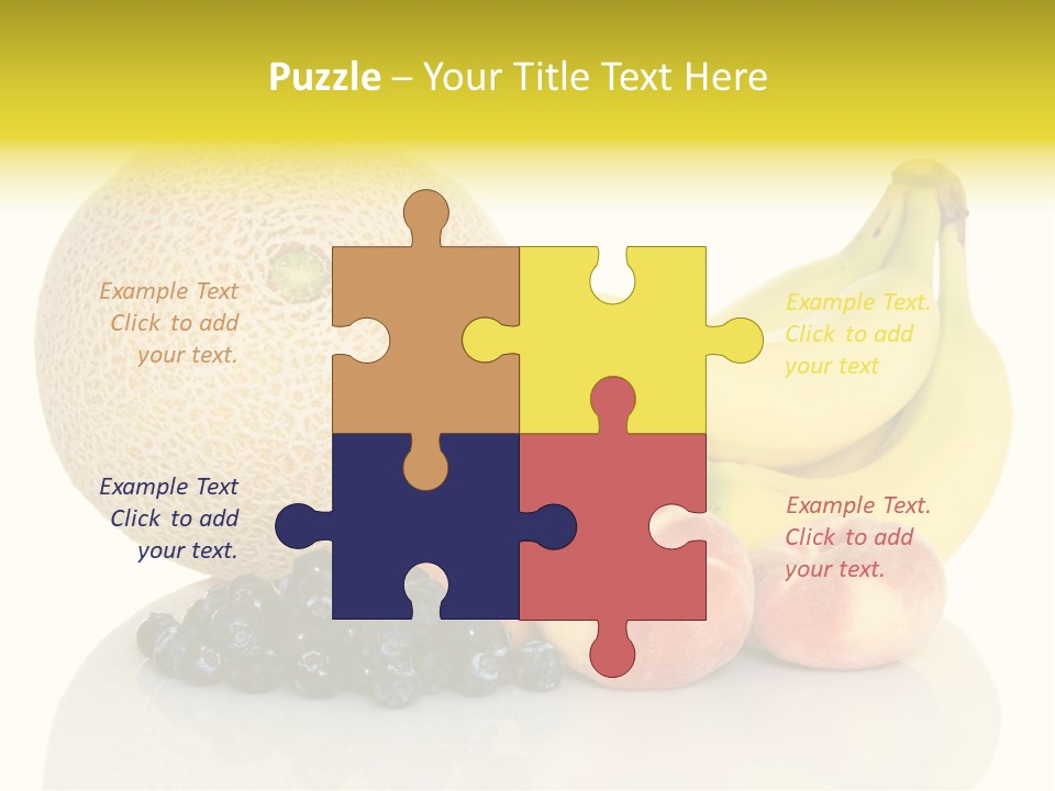 Cantaloup Peach Health PowerPoint Template