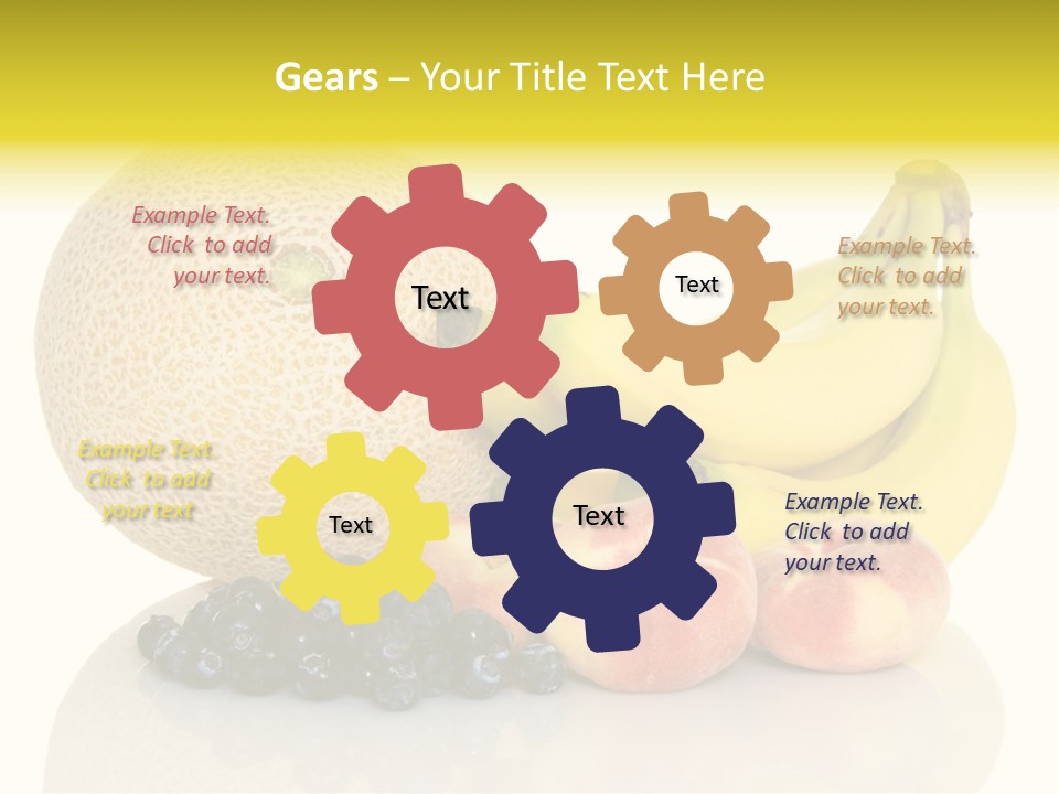 Cantaloup Peach Health PowerPoint Template