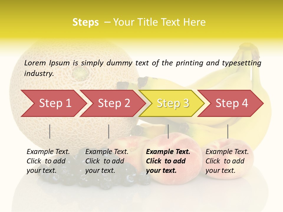 Cantaloup Peach Health PowerPoint Template