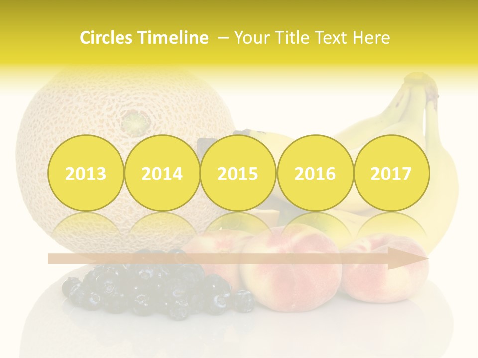 Cantaloup Peach Health PowerPoint Template