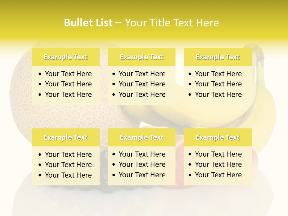 Cantaloup Peach Health PowerPoint Template