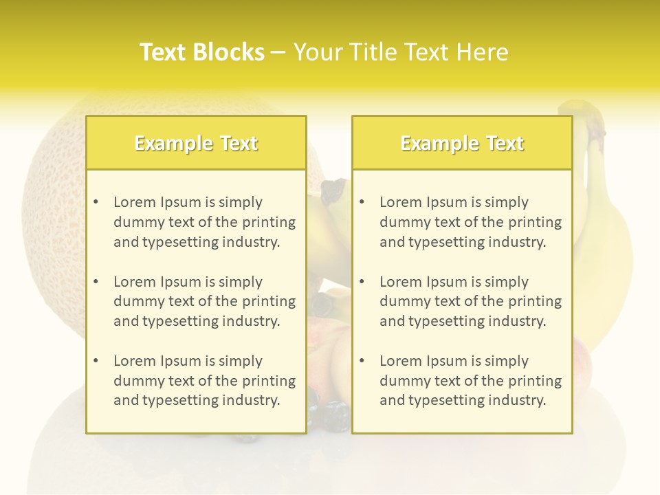 Cantaloup Peach Health PowerPoint Template