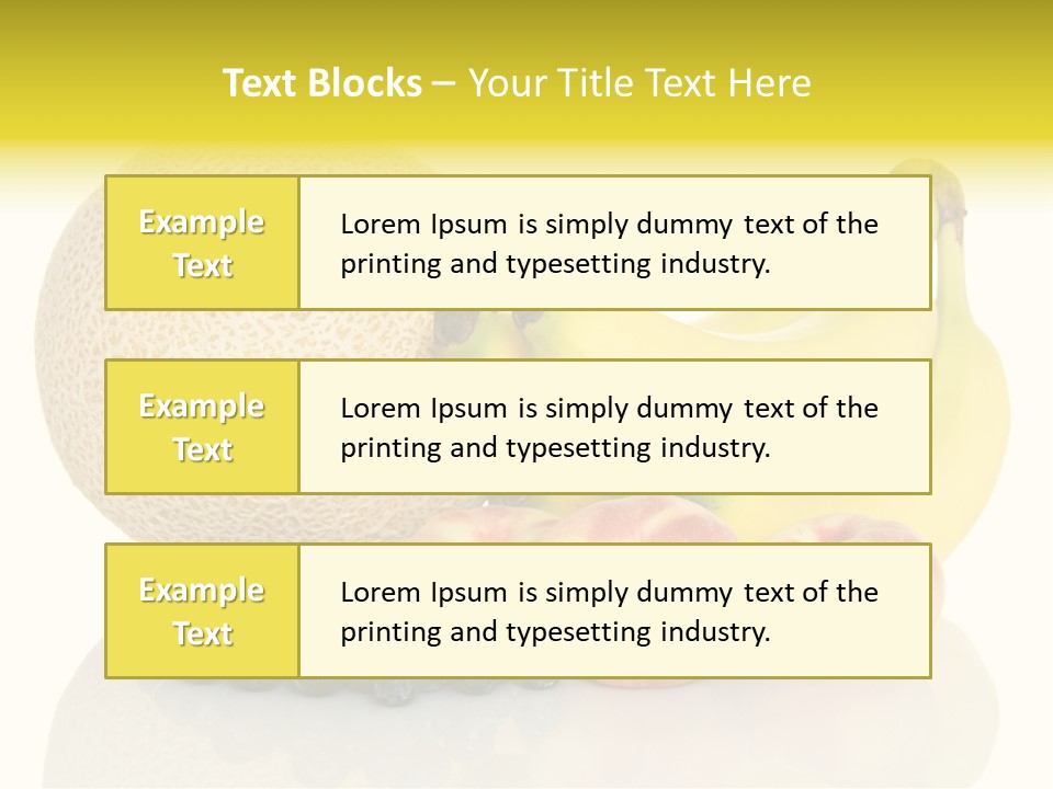 Cantaloup Peach Health PowerPoint Template