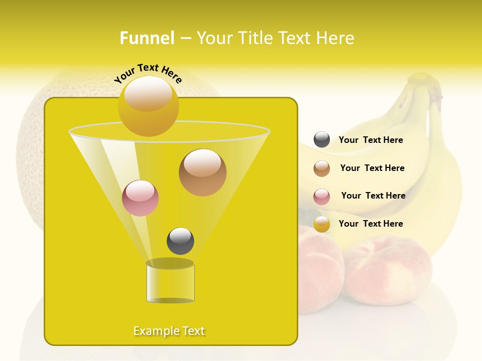 Cantaloup Peach Health PowerPoint Template