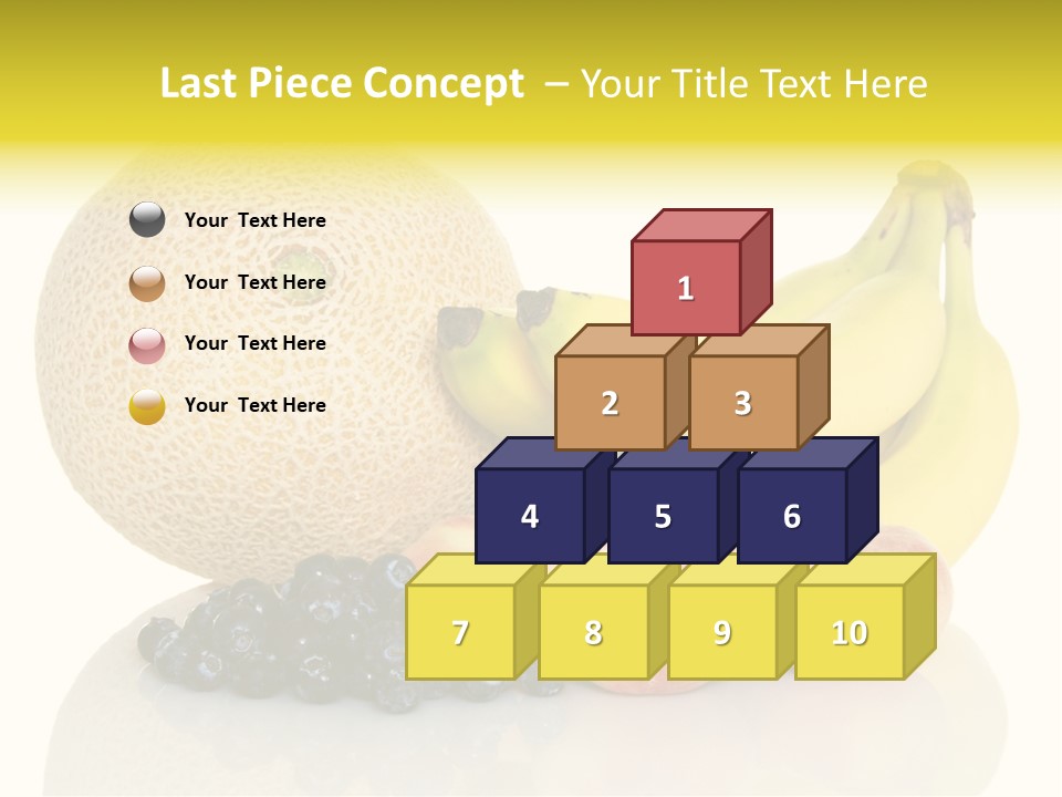 Cantaloup Peach Health PowerPoint Template