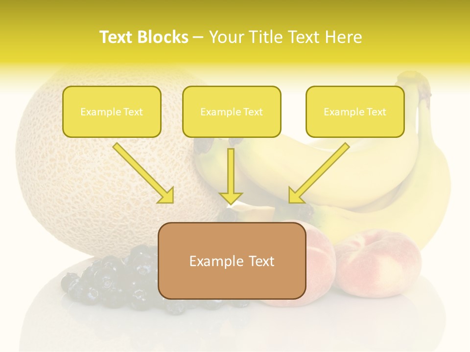 Cantaloup Peach Health PowerPoint Template