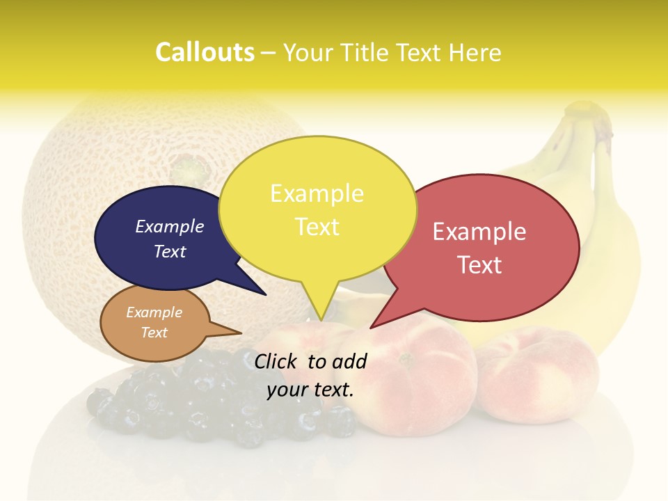 Cantaloup Peach Health PowerPoint Template