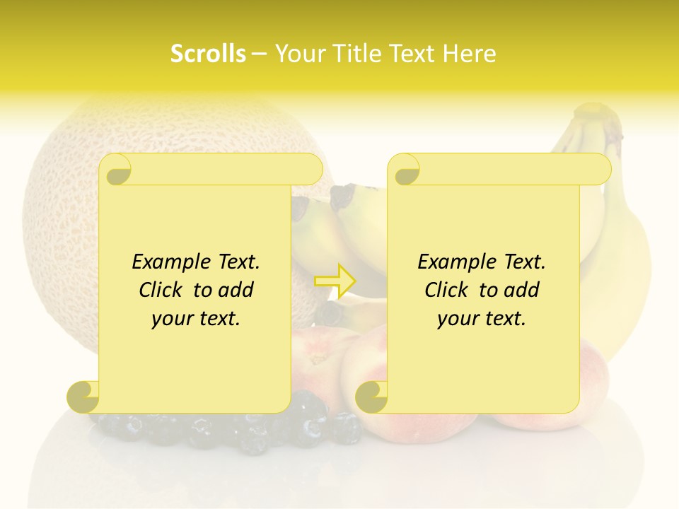 Cantaloup Peach Health PowerPoint Template