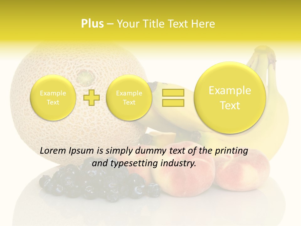 Cantaloup Peach Health PowerPoint Template