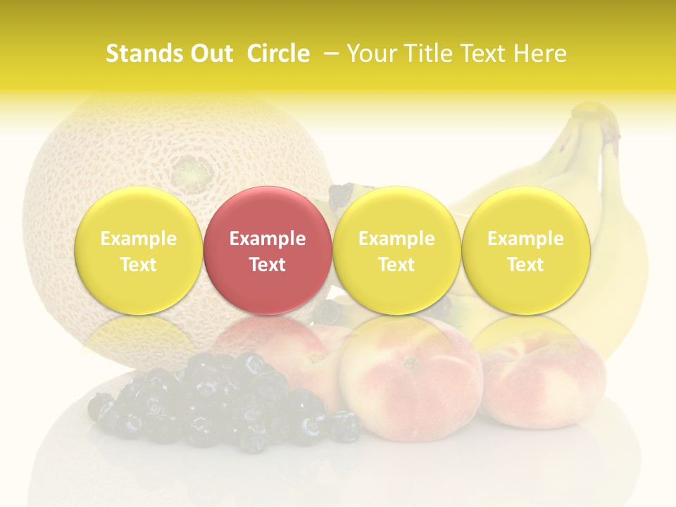 Cantaloup Peach Health PowerPoint Template