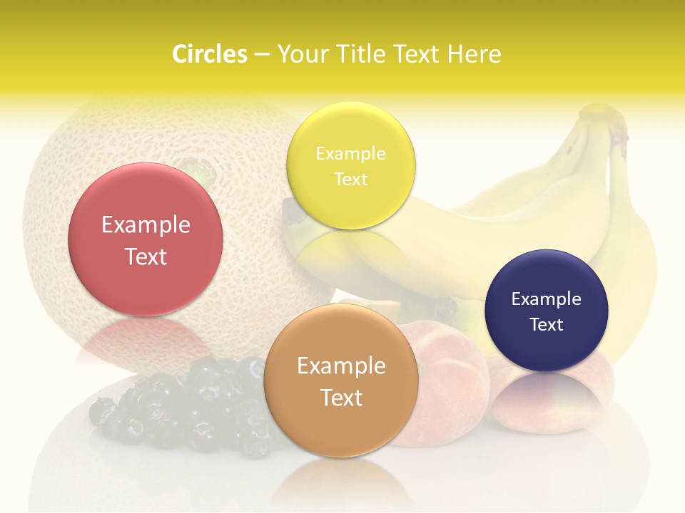 Cantaloup Peach Health PowerPoint Template