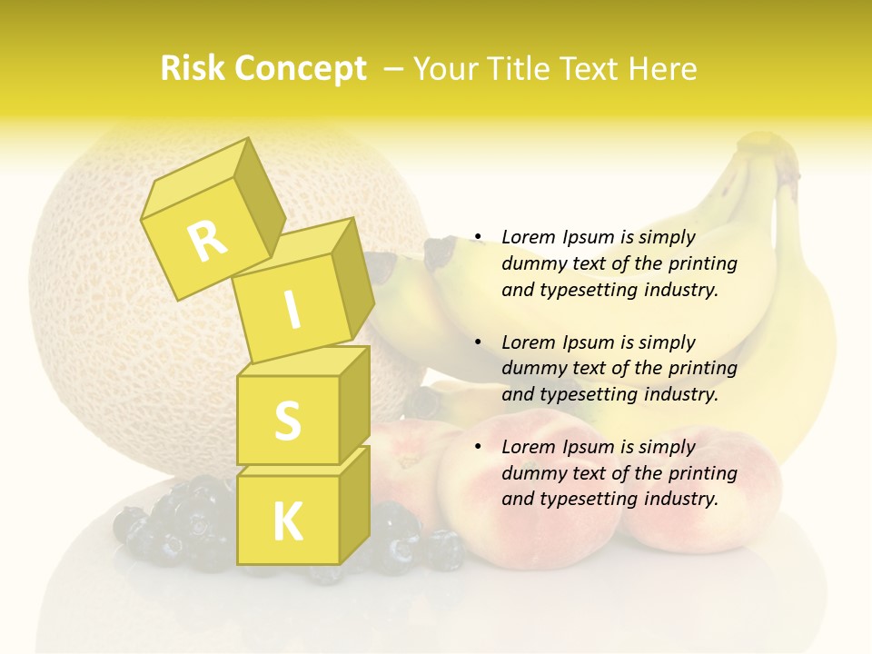 Cantaloup Peach Health PowerPoint Template