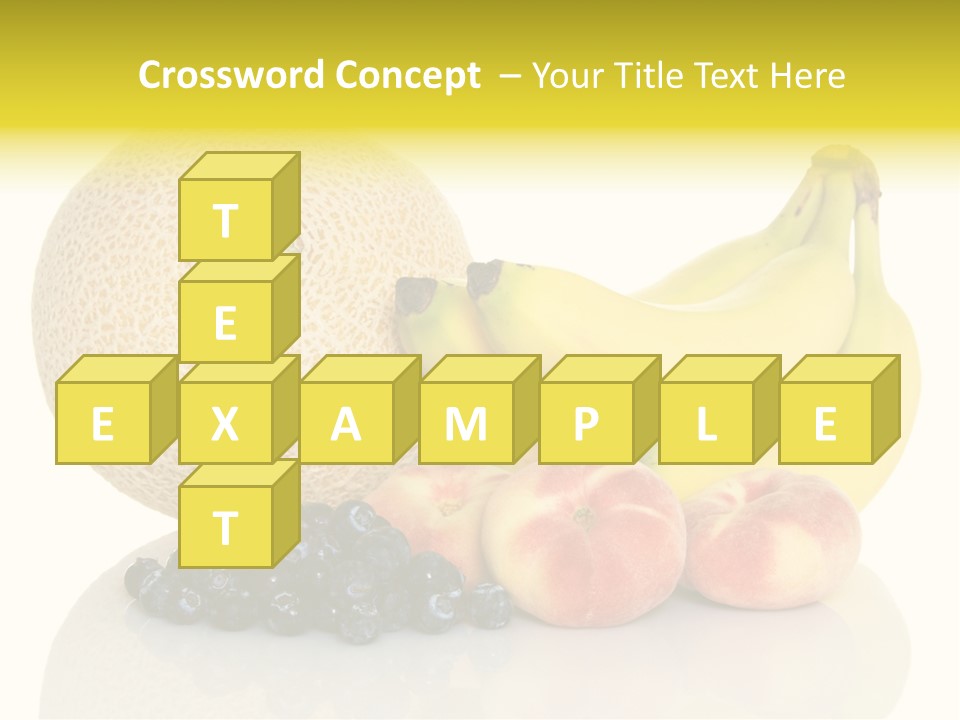 Cantaloup Peach Health PowerPoint Template