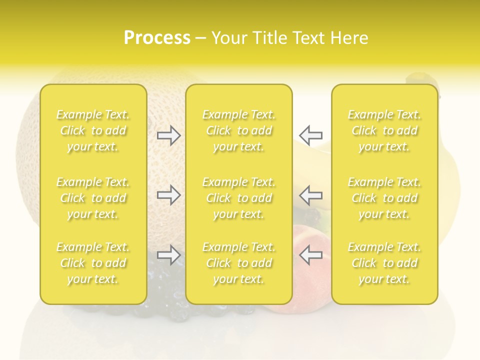 Cantaloup Peach Health PowerPoint Template