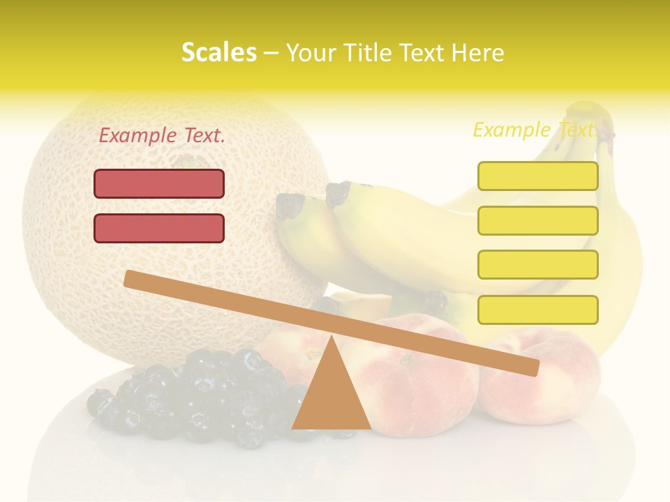 Cantaloup Peach Health PowerPoint Template
