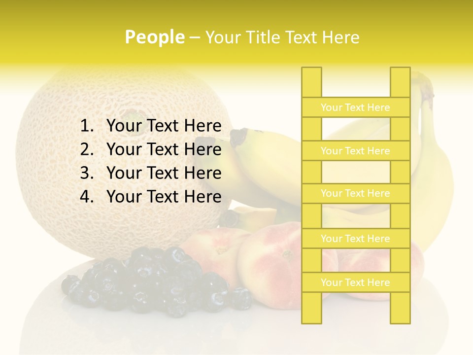 Cantaloup Peach Health PowerPoint Template