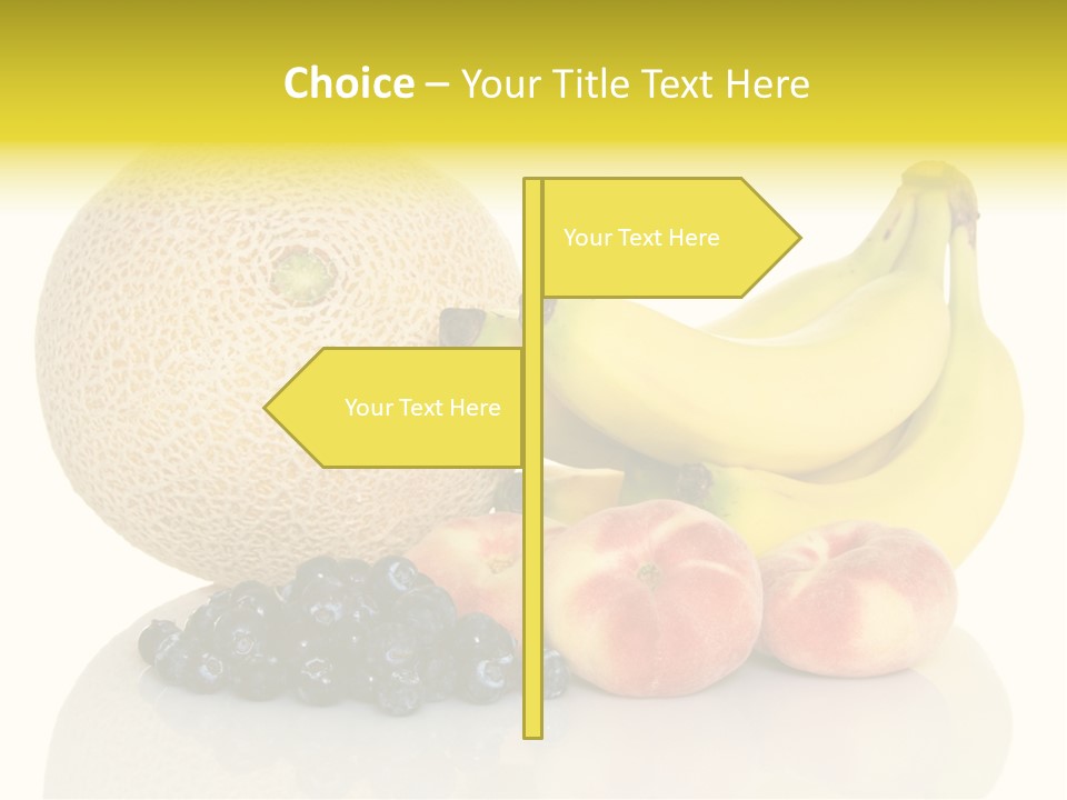 Cantaloup Peach Health PowerPoint Template