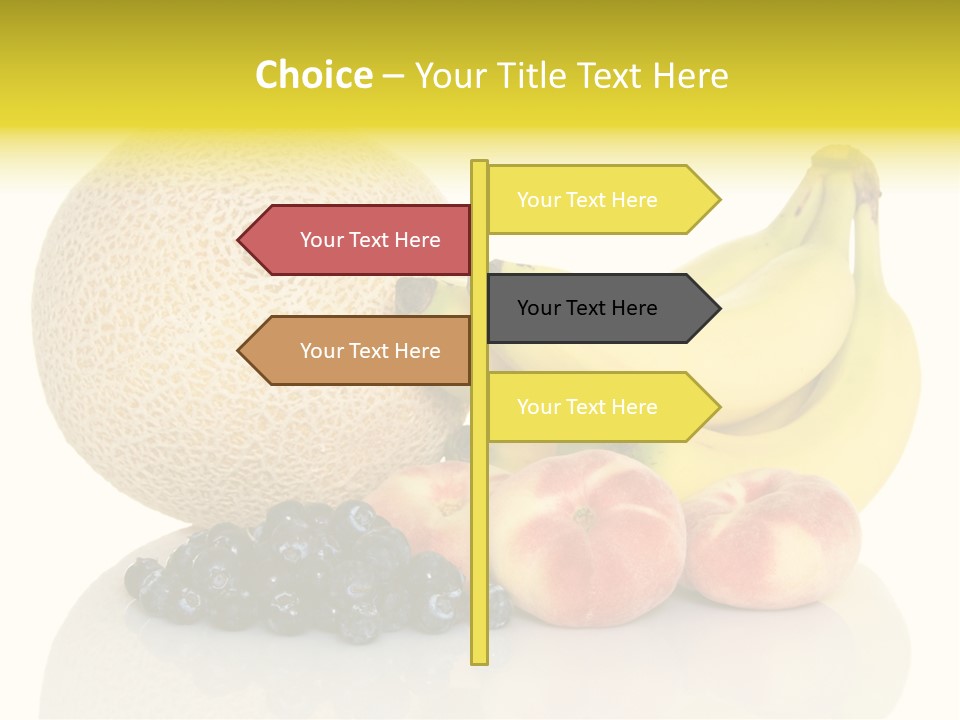 Cantaloup Peach Health PowerPoint Template