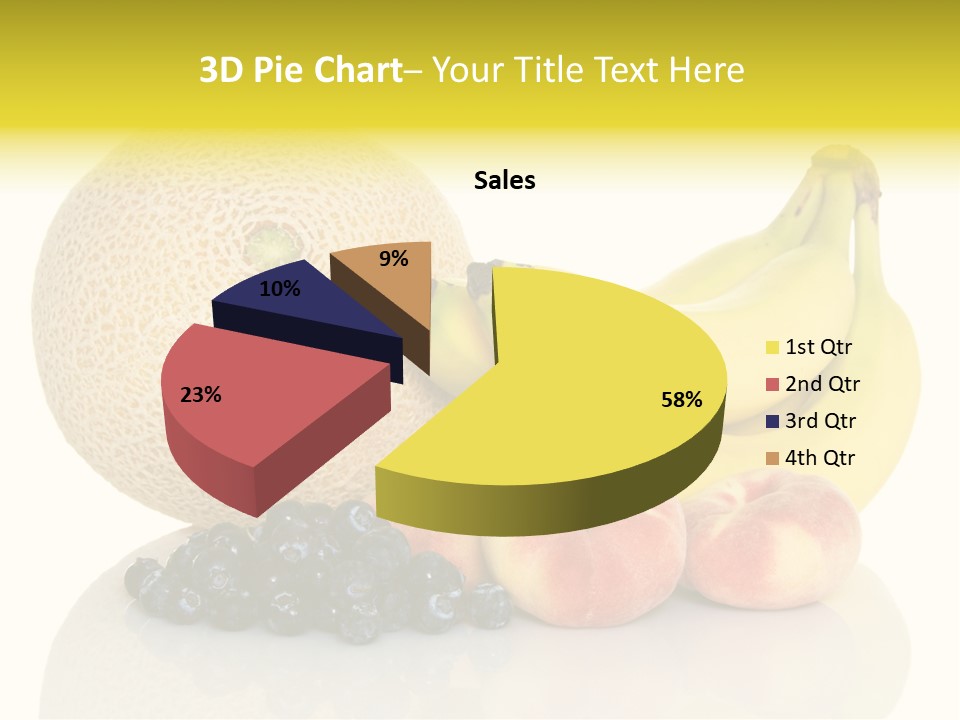 Cantaloup Peach Health PowerPoint Template