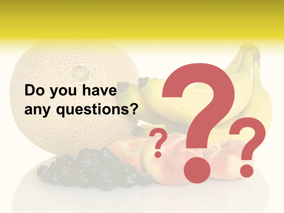 Cantaloup Peach Health PowerPoint Template