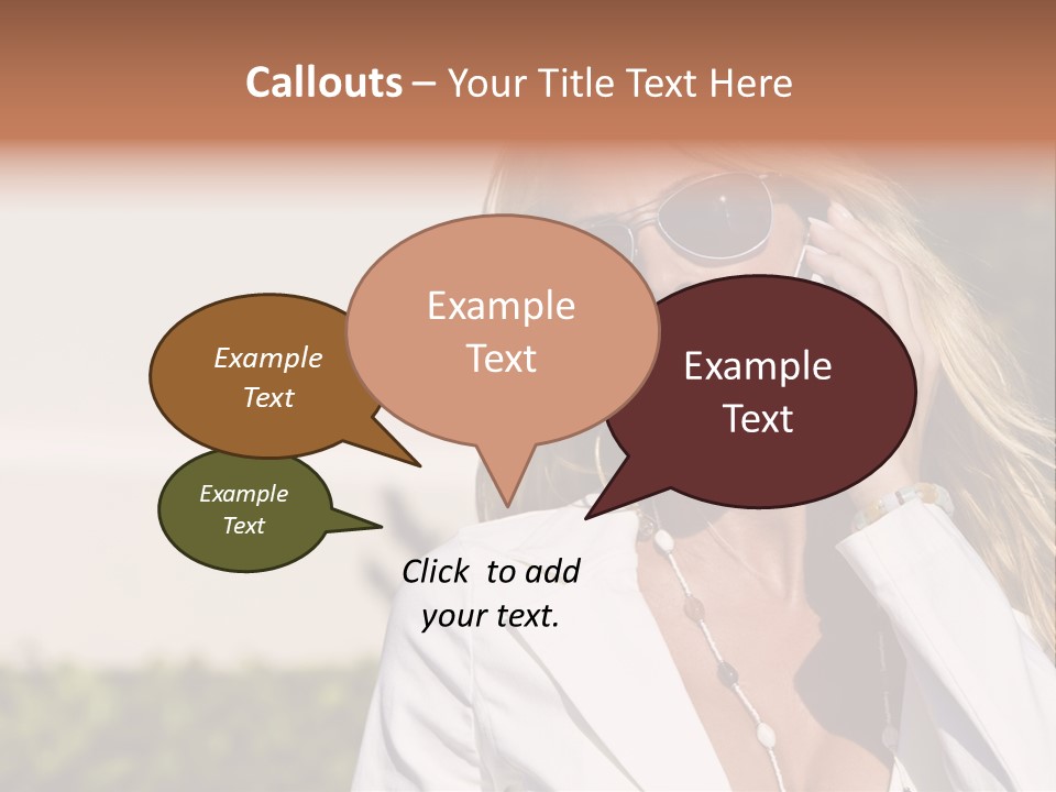 Pretty Talking Cell PowerPoint Template