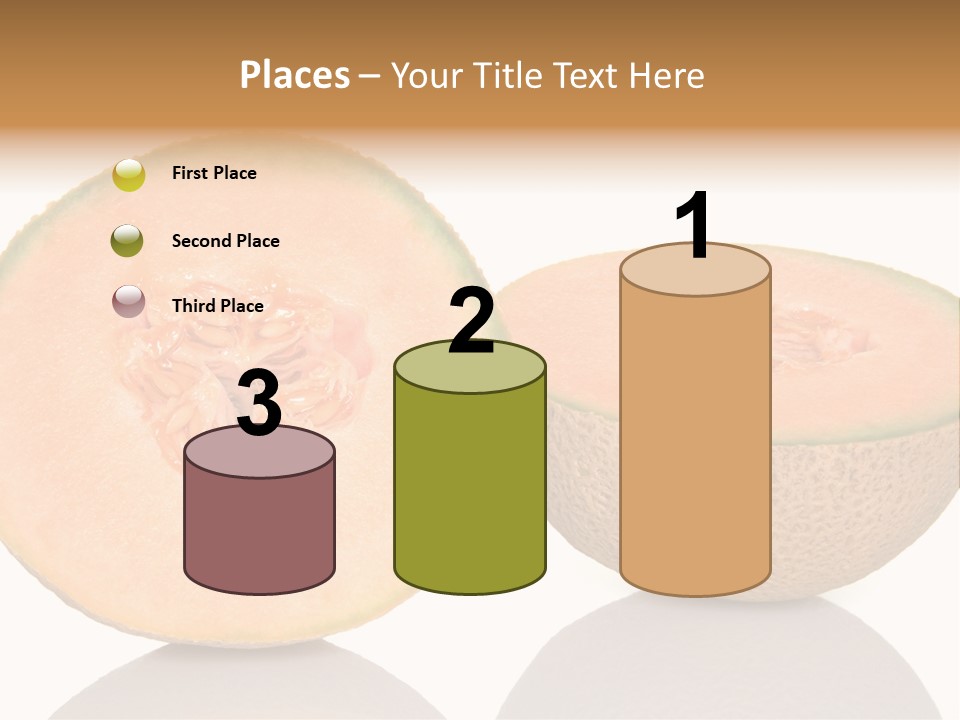 Summer White Background Ripe PowerPoint Template