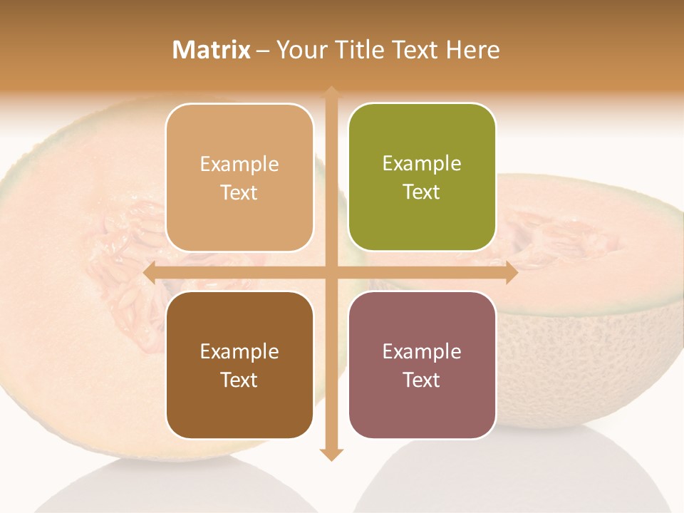 Summer White Background Ripe PowerPoint Template