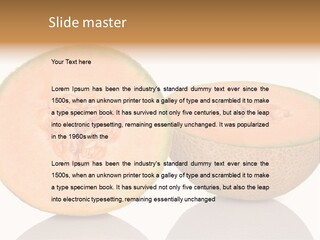 Summer White Background Ripe PowerPoint Template