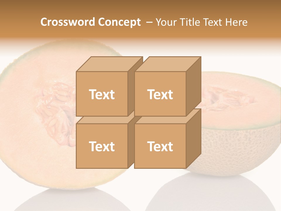 Summer White Background Ripe PowerPoint Template