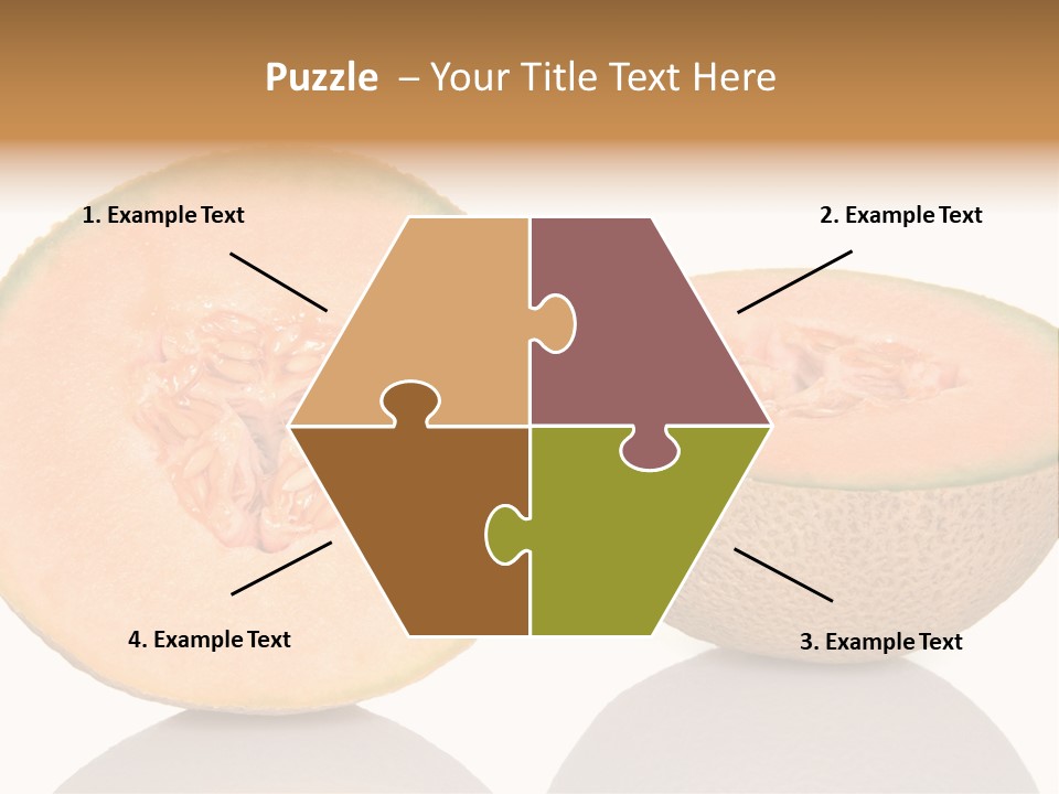 Summer White Background Ripe PowerPoint Template