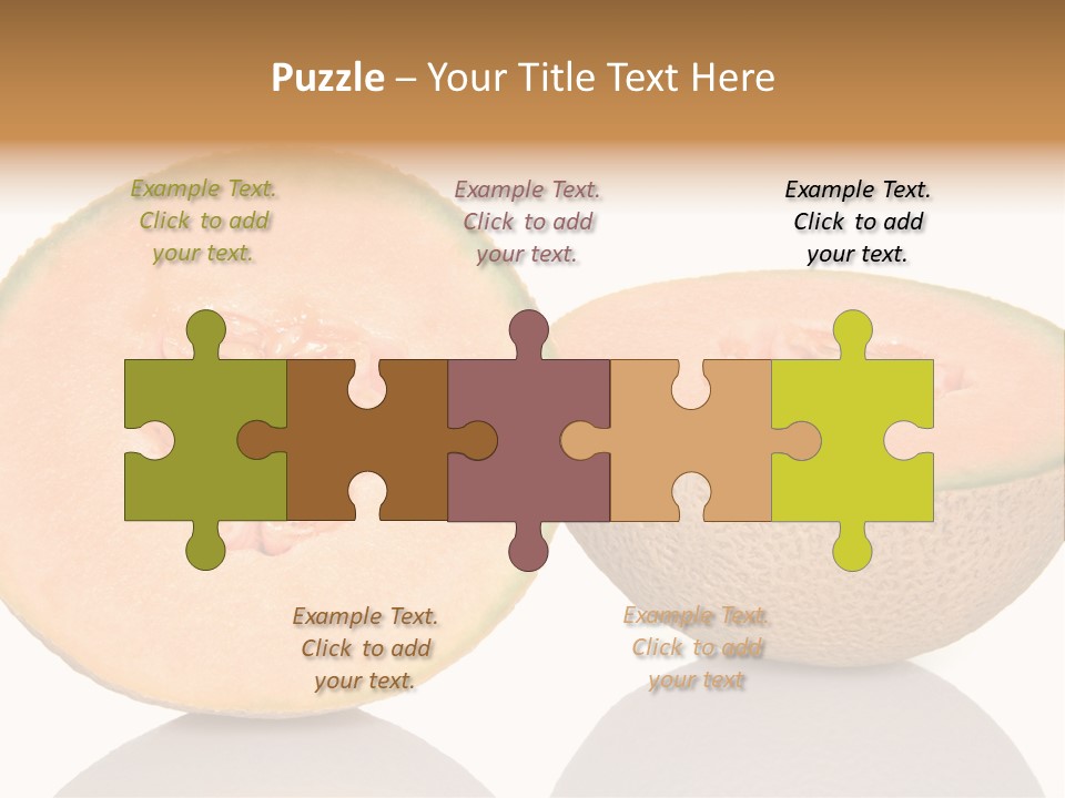 Summer White Background Ripe PowerPoint Template