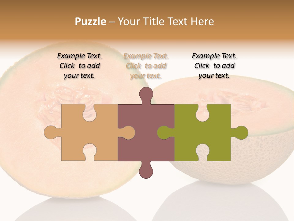 Summer White Background Ripe PowerPoint Template