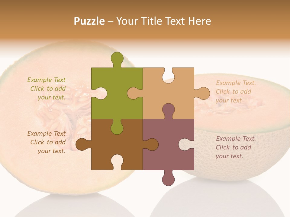 Summer White Background Ripe PowerPoint Template