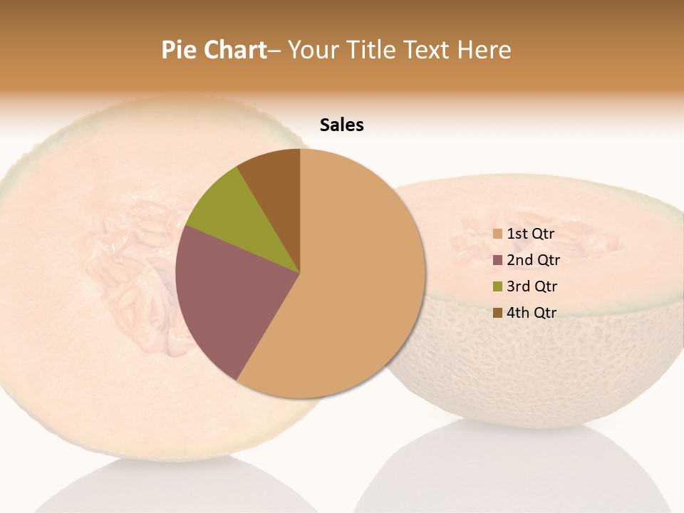 Summer White Background Ripe PowerPoint Template