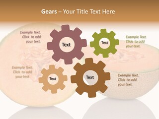 Summer White Background Ripe PowerPoint Template