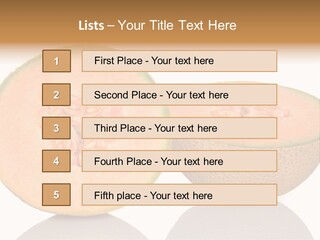 Summer White Background Ripe PowerPoint Template