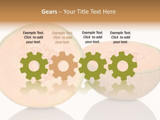 Summer White Background Ripe PowerPoint Template