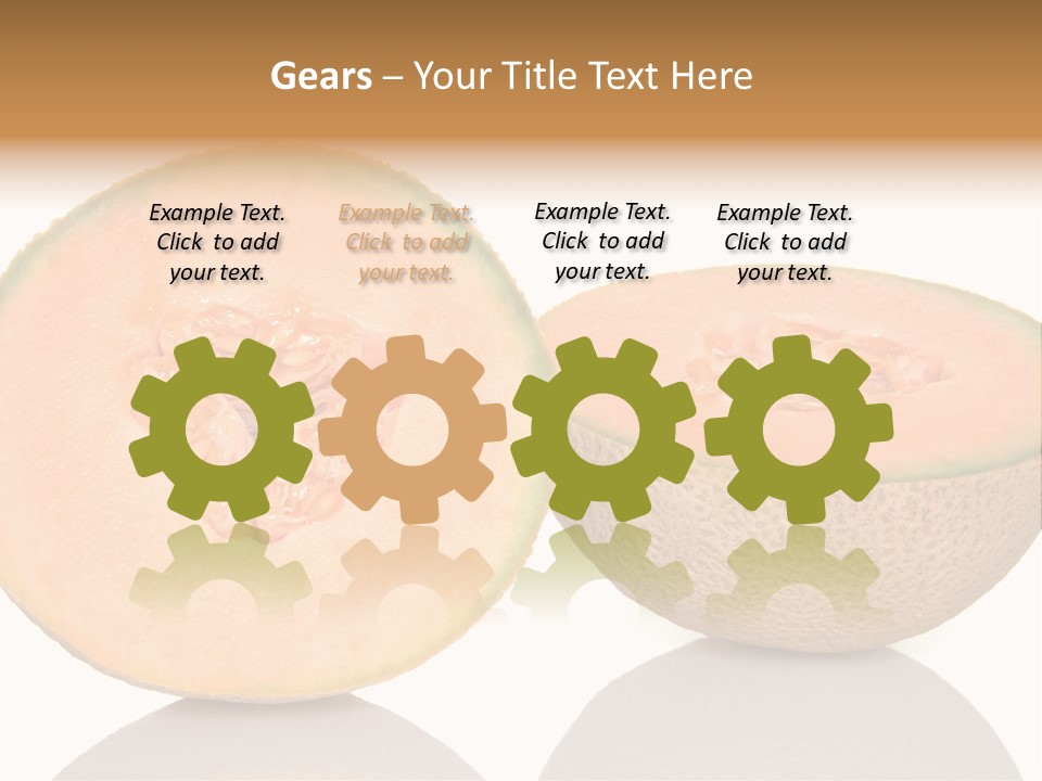 Summer White Background Ripe PowerPoint Template