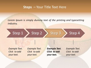 Summer White Background Ripe PowerPoint Template