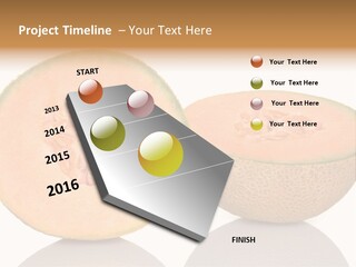 Summer White Background Ripe PowerPoint Template