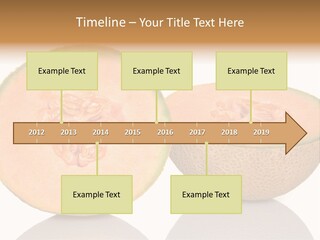 Summer White Background Ripe PowerPoint Template