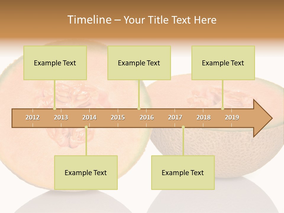 Summer White Background Ripe PowerPoint Template