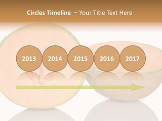 Summer White Background Ripe PowerPoint Template