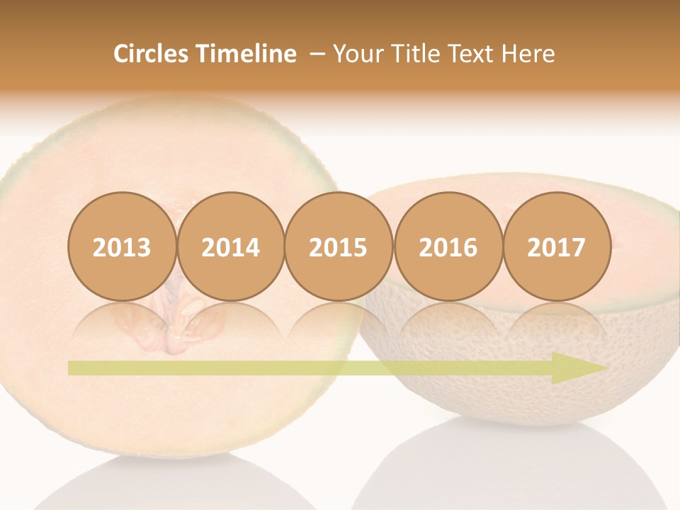 Summer White Background Ripe PowerPoint Template