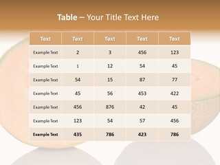 Summer White Background Ripe PowerPoint Template