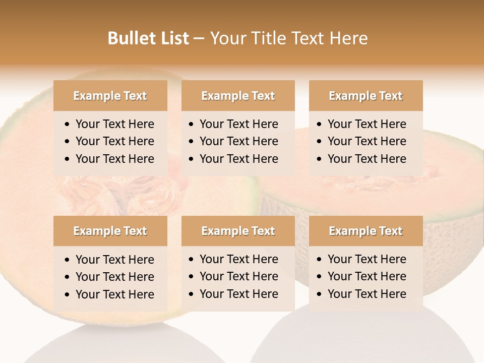 Summer White Background Ripe PowerPoint Template